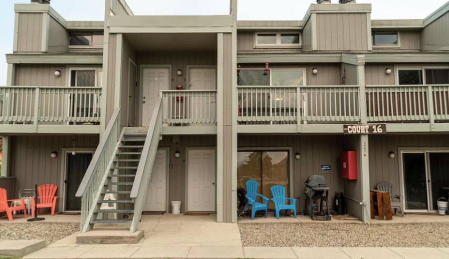 Exterior (top floor unit)
