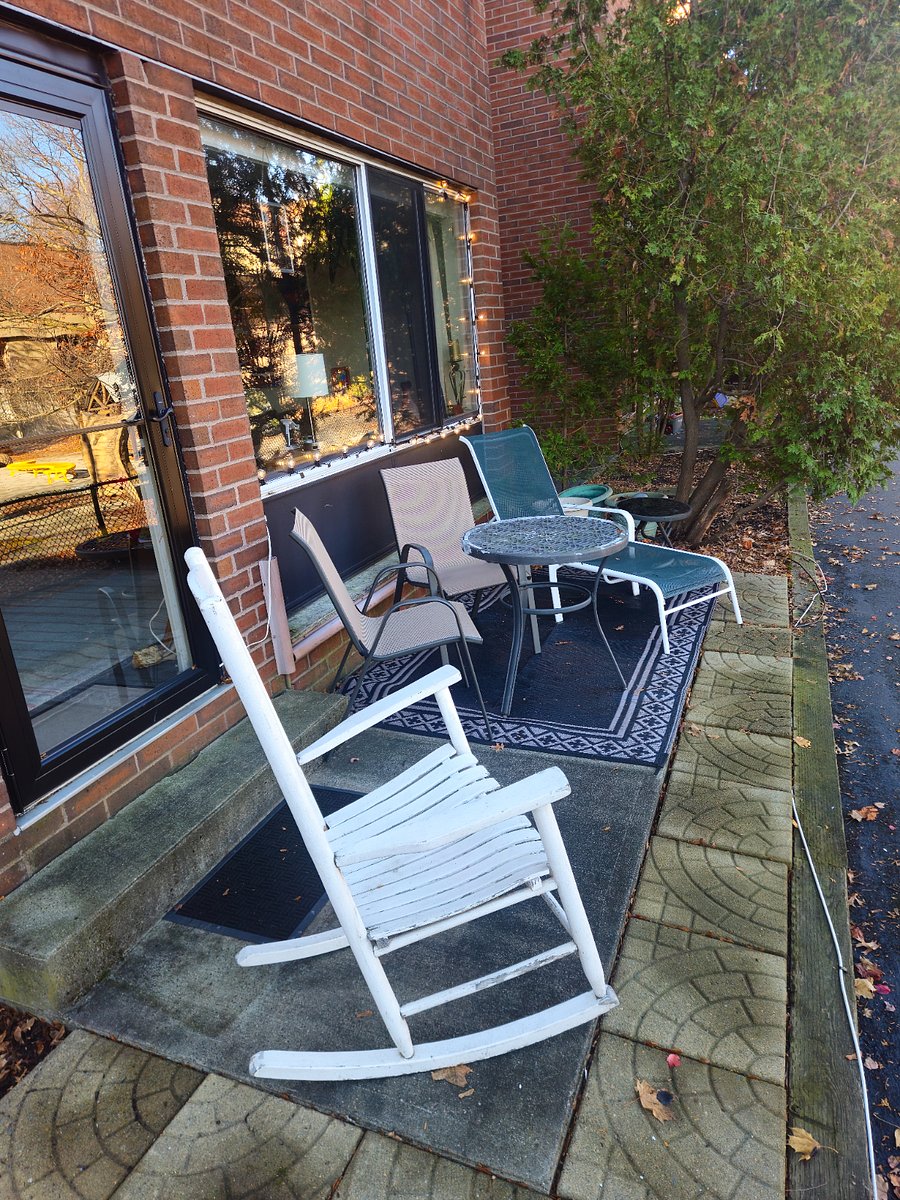 Perfect for morning coffee...in the summer!