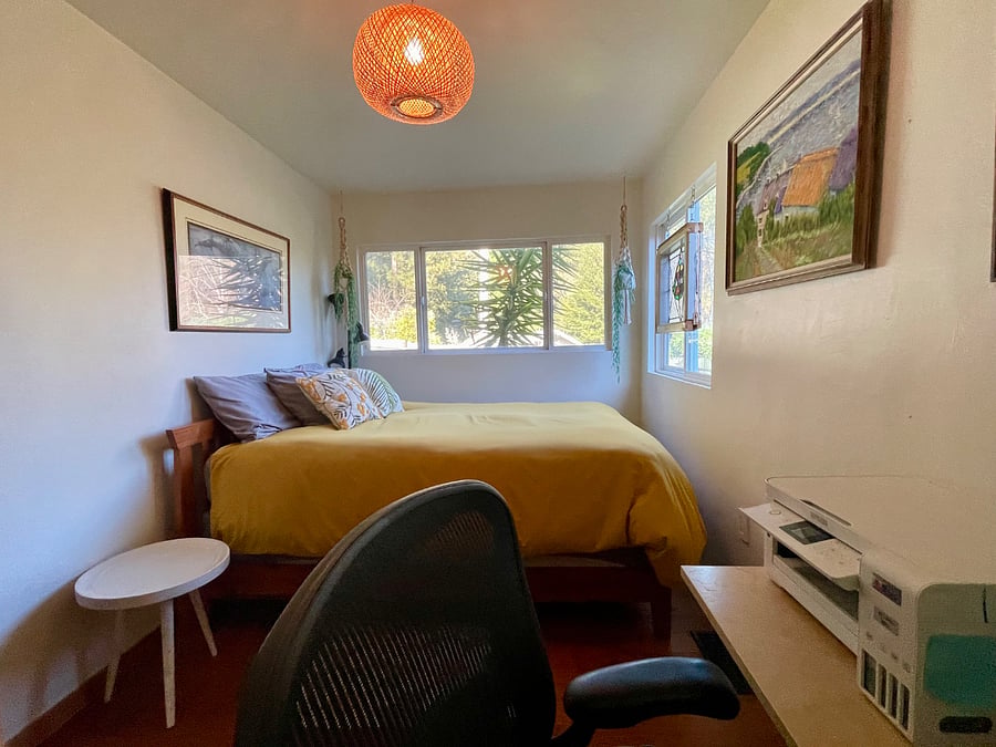 Queen Bed with Dedicated Office Space