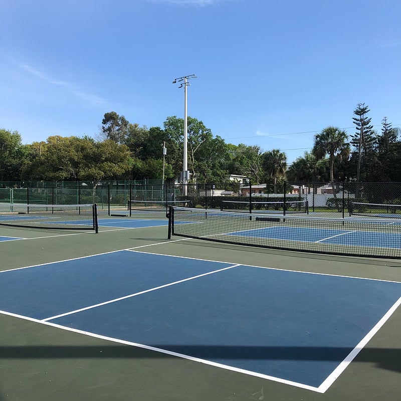 walking distance to pickleball and tennis courts