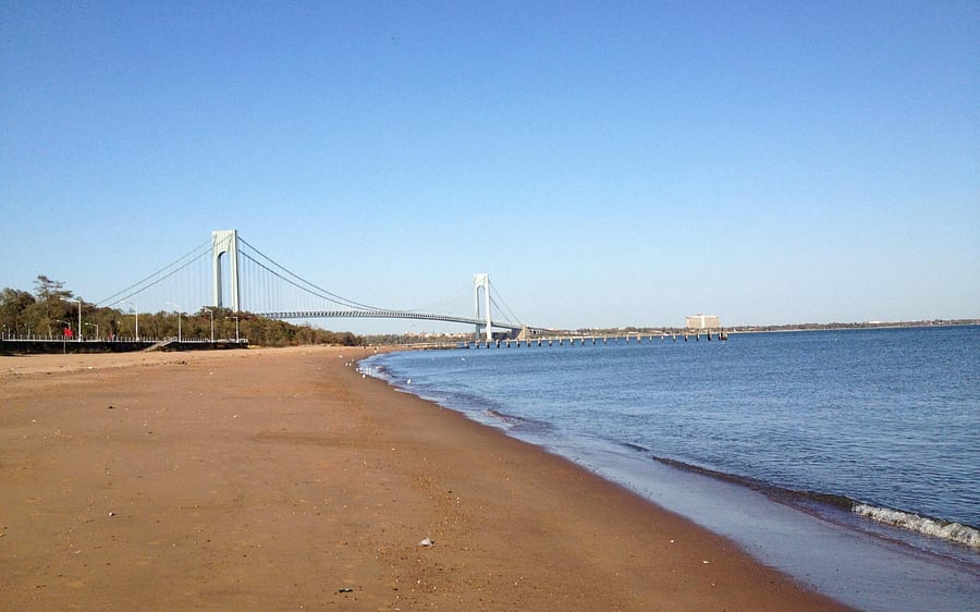 Steps away to the beach!  Entrance directly across the street. 