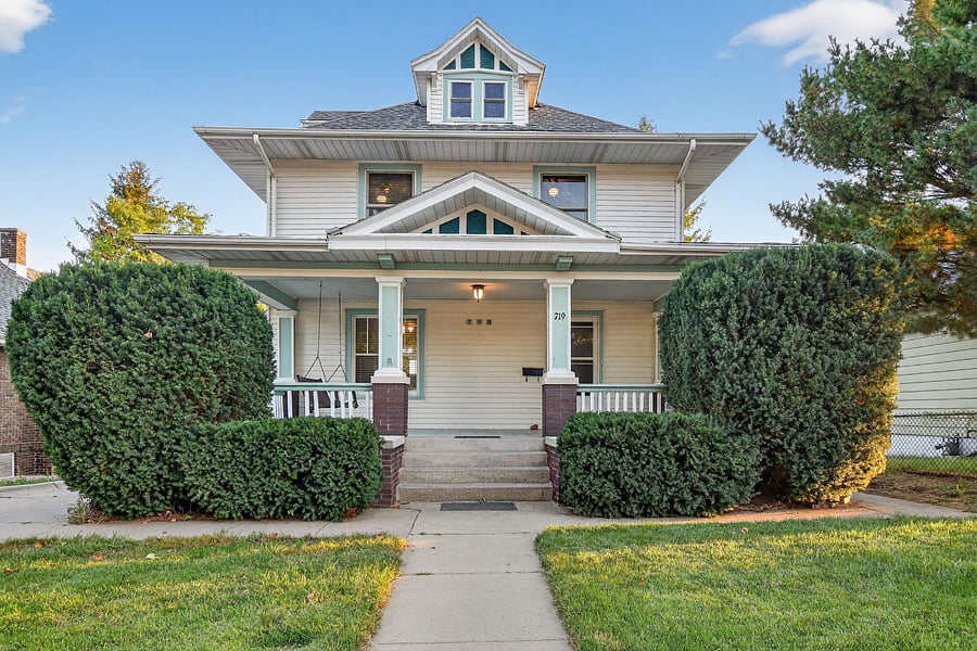 Beautiful vintage style exterior. A warm and inviting Omaha retreat.