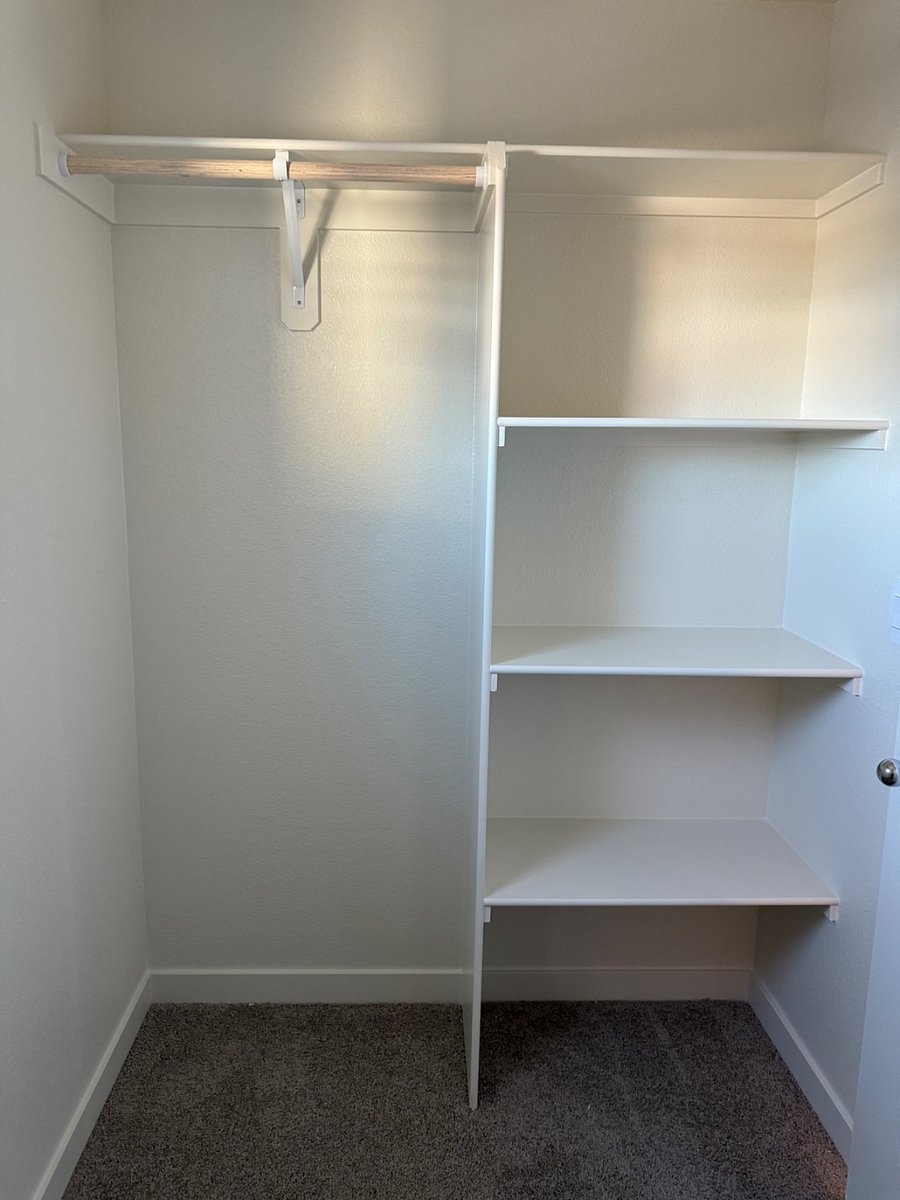 walk in closet in master