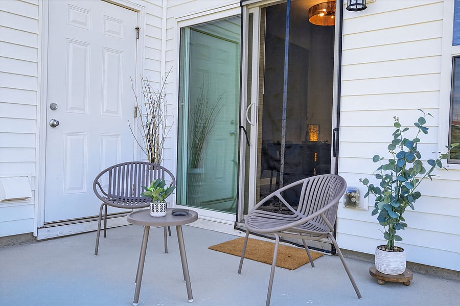 Step outside to a serene backyard. Perfect for morning coffee, evening drinks, or letting the kids play.