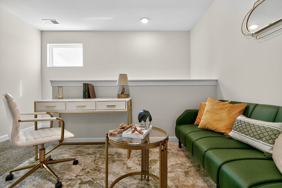 Our second living area doubles as a dedicated workspace and extra sleeping area. Complete with a full size pull out sofa for added flexibility and comfort.