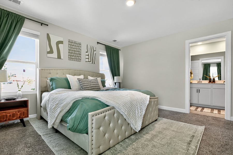 Unwind in your own retreat featuring a plush King bed, ensuite bathroom, and relaxing dcor. The perfect place to recharge after exploring Greenville.