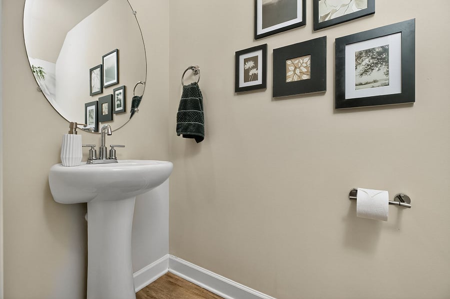 Half Bathroom Designed for Comfort & Style