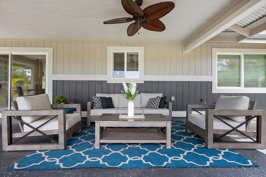 Enjoy Coffee or Dinner on this back patio