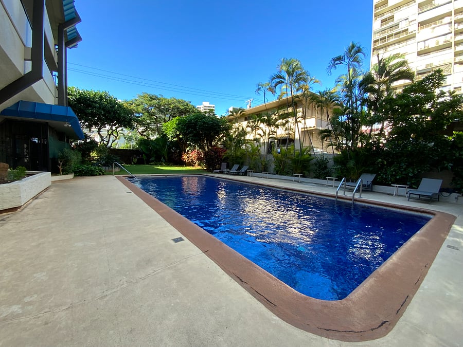 POOL ON SITE AT PROPERTY.  SMALL CONVENIENCE STORE LOCATED OUTSIDE GATE ON LEFT