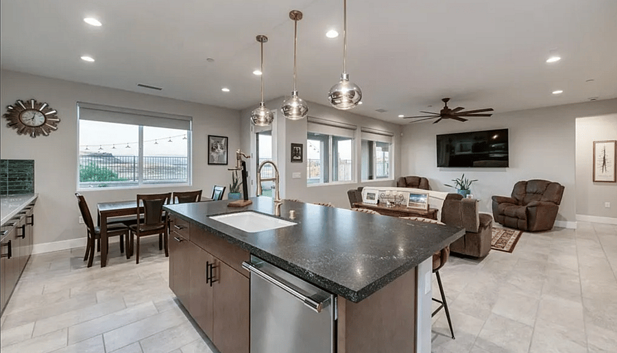 Shared kitchen.
