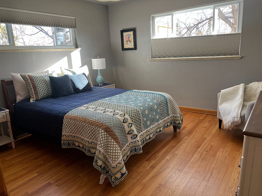 Spacious bedroom #1 - blackout shades