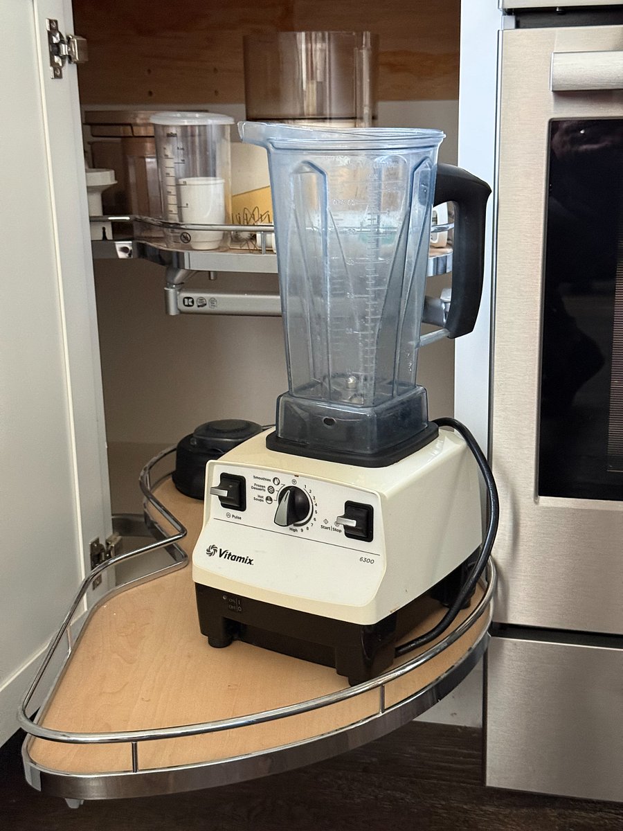 Vitamix blender- use on frozen foods, fibrous greens etc- great for smoothies