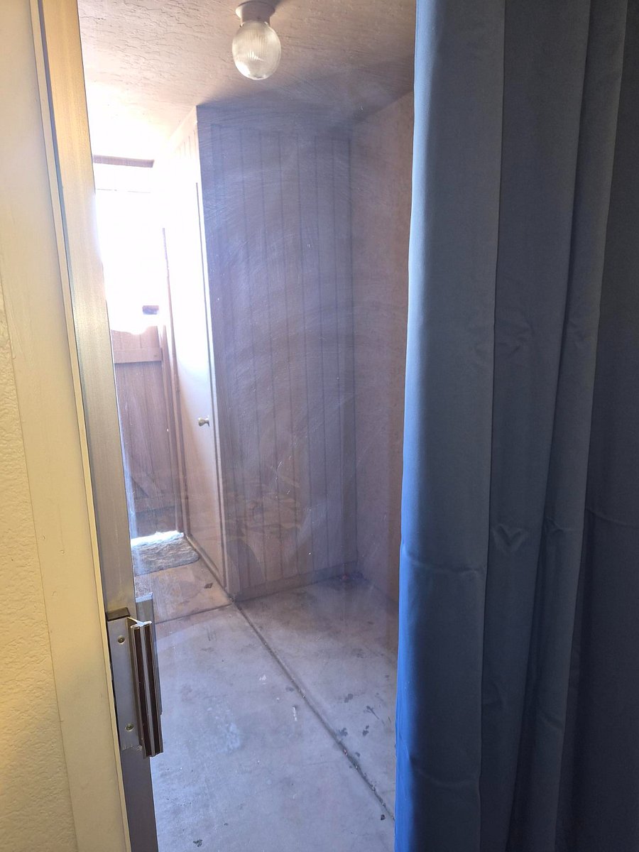 Master has private patio