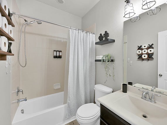 Full secondary bathroom available between bedrooms 2 and 3