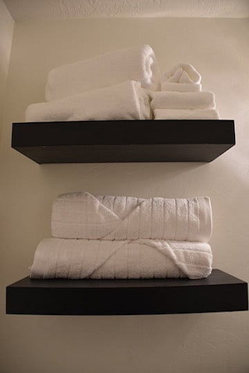 Bed and bath linens included. 