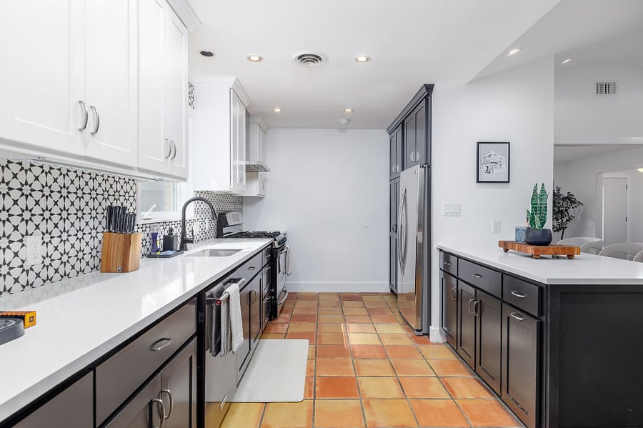 Cook up something delicious with plenty of prep space and direct service to the dinning room.