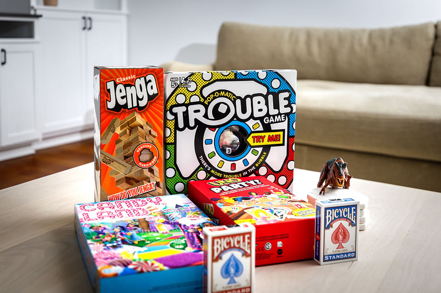 Rainy day? Cozy night in? Enjoy a full collection of classic board games and cardsfun for all ages!