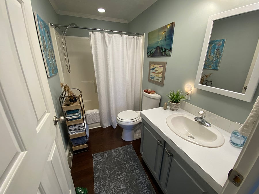 Private tenant bathroom. 