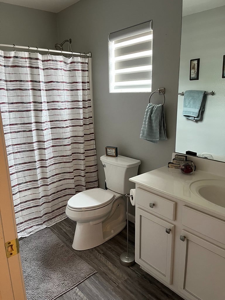 upstairs hallway bathroom