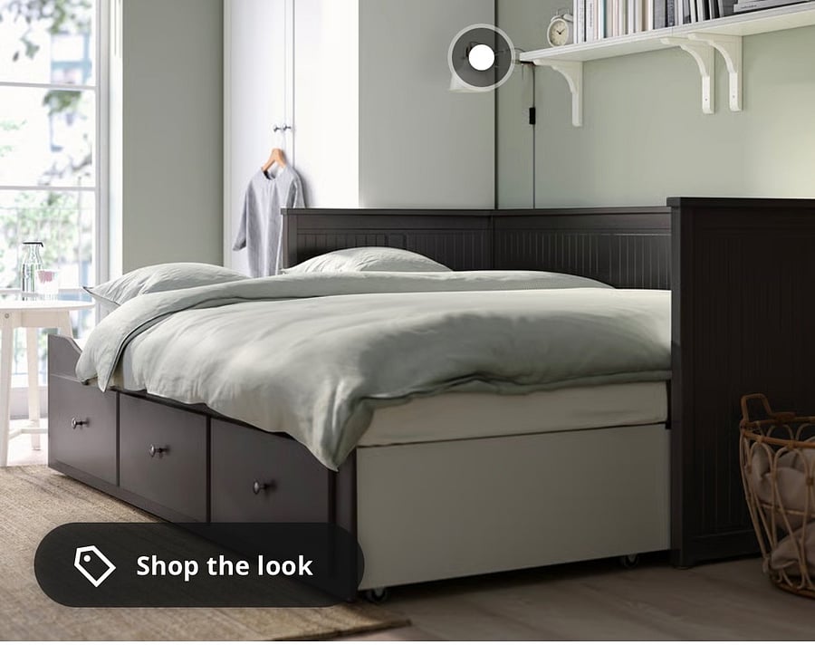 Daybed Converts into a King with extended mattress