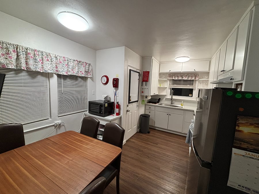Kitchen and dining nook.