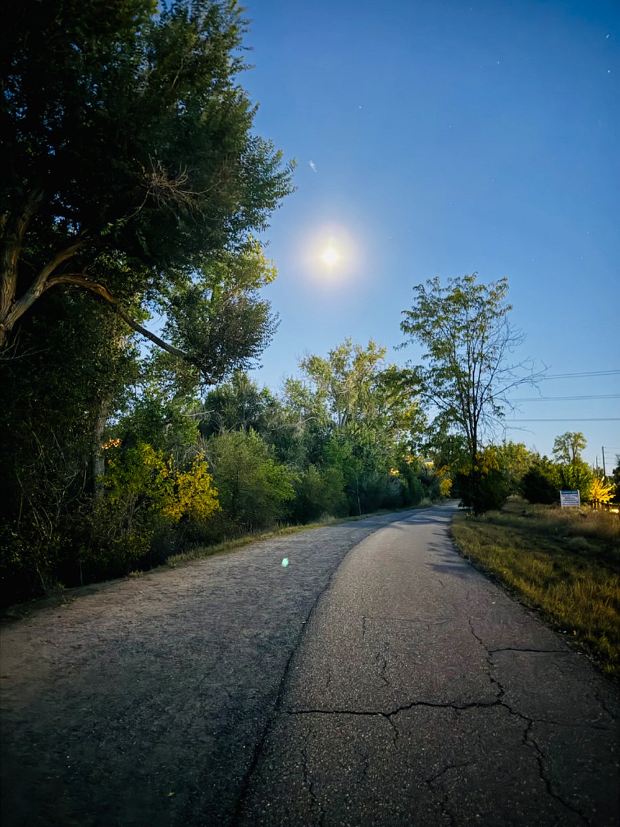 Trail directly behind townhome