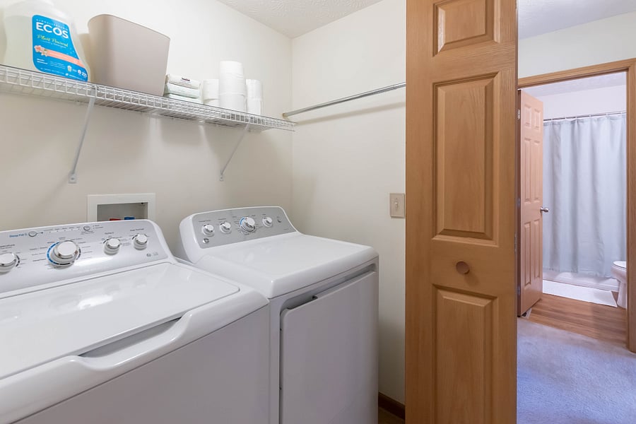 Brand new in-unit washer and dryer