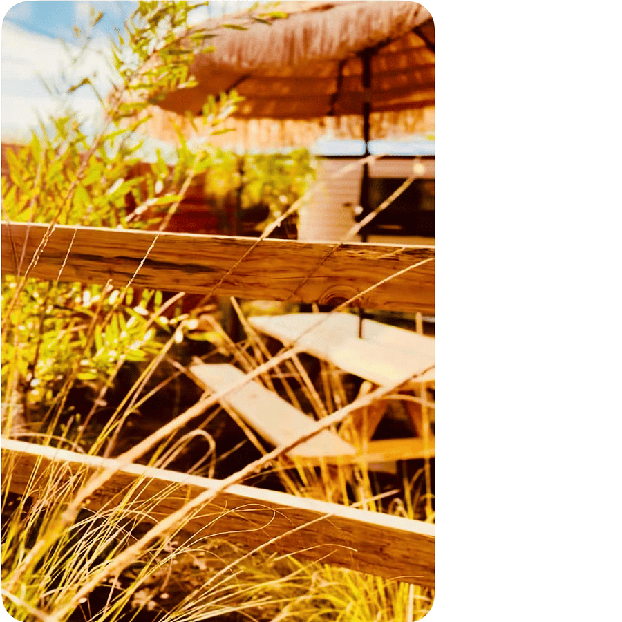 Both casitas have their own respective gated yards with a picnic table that seats up to 6 adults.