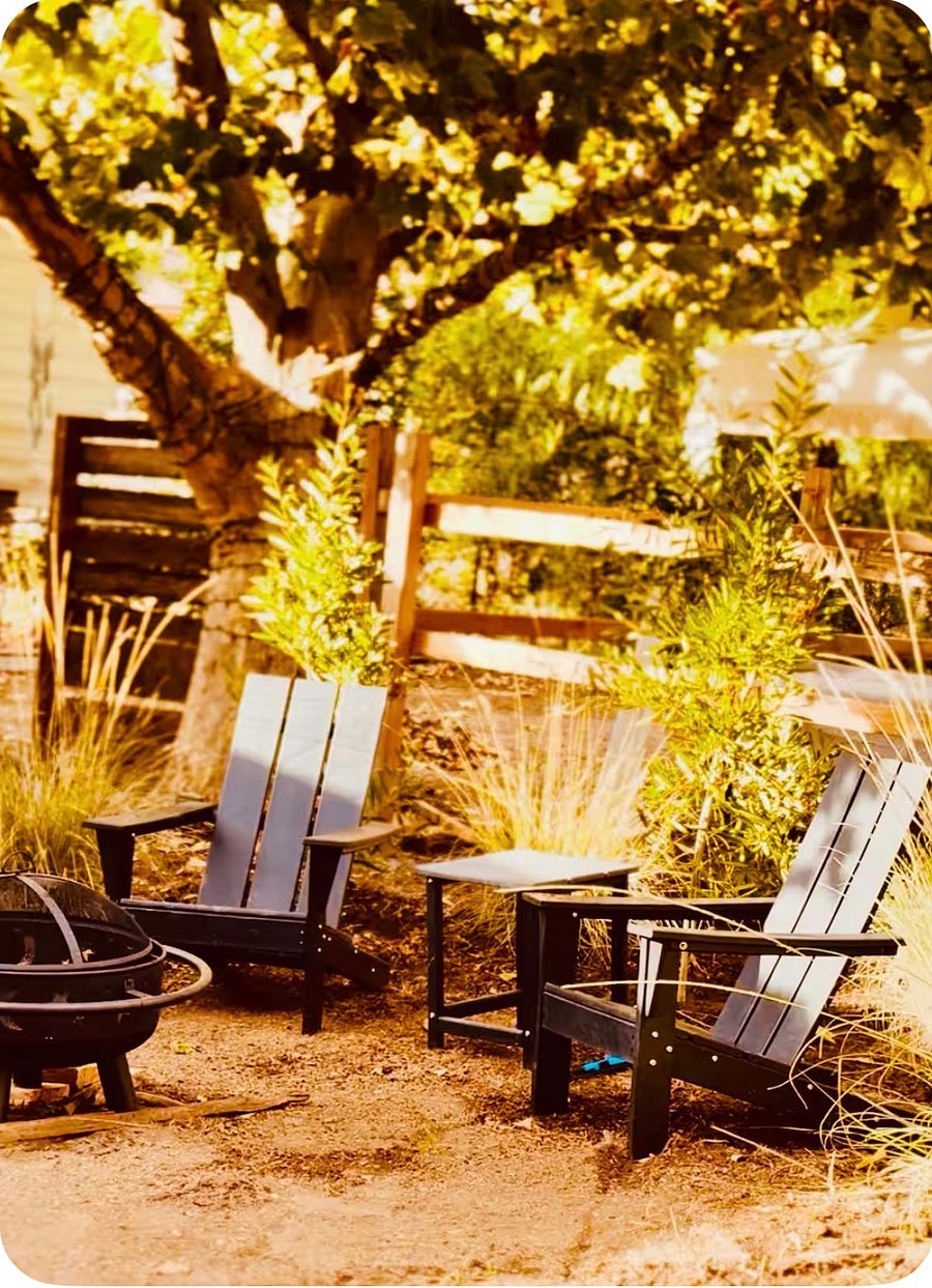 Both Casitas have fire pits in within their own gated yards.