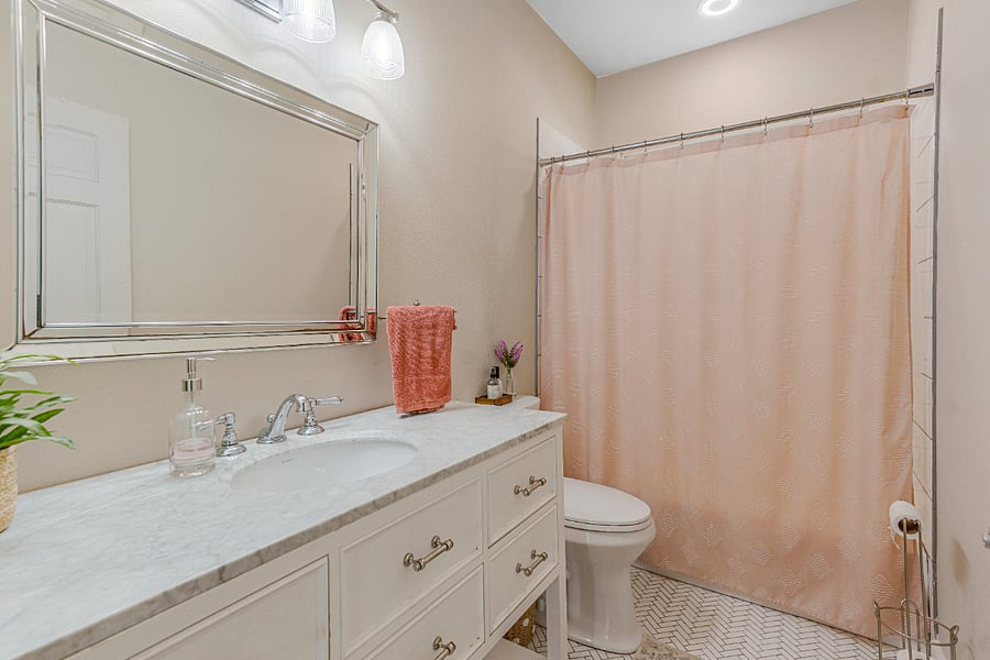 Main bath - tub/shower combo