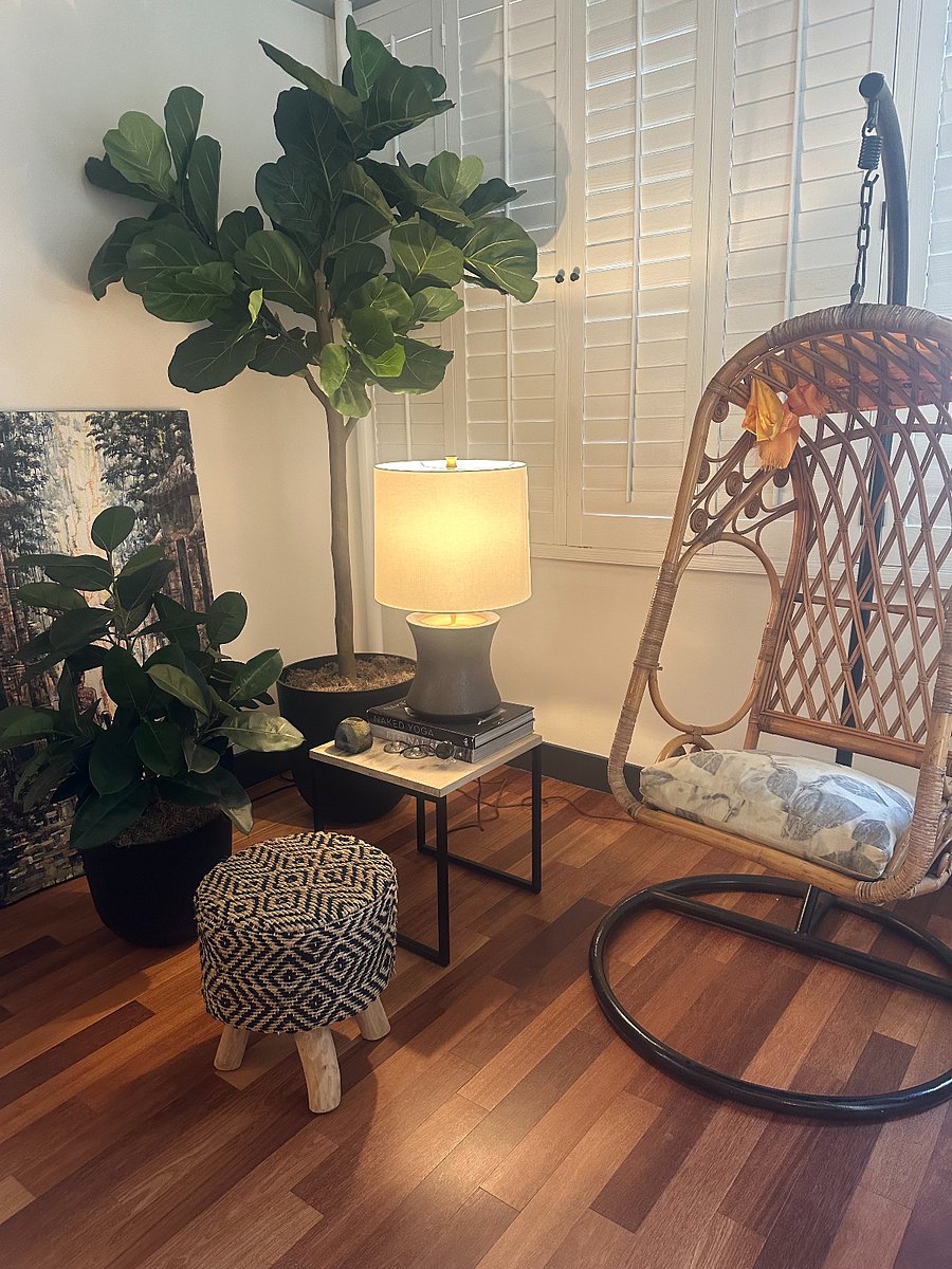 Cozy seating area for relaxing after long shifts