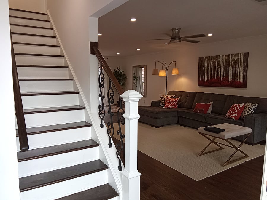 Stairs to second floor