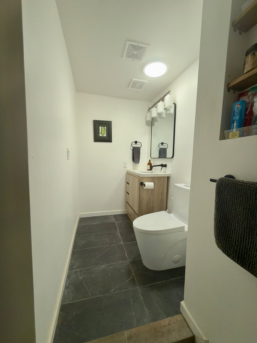 Modern fixtures, bright natural lighting
