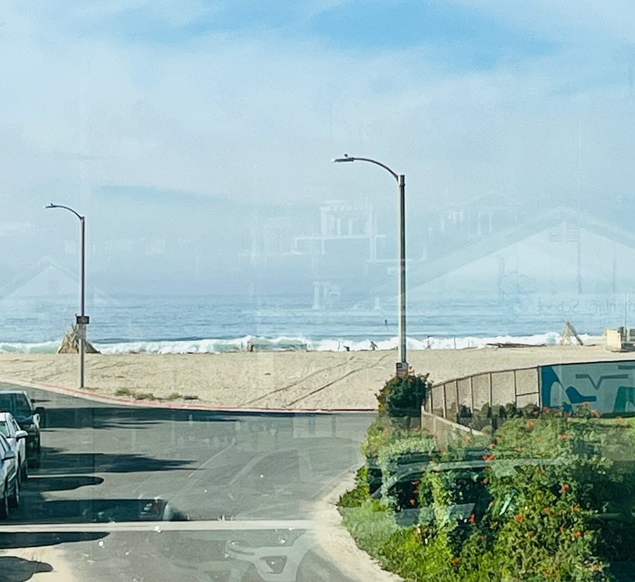 View of the water from the upstairs living room.