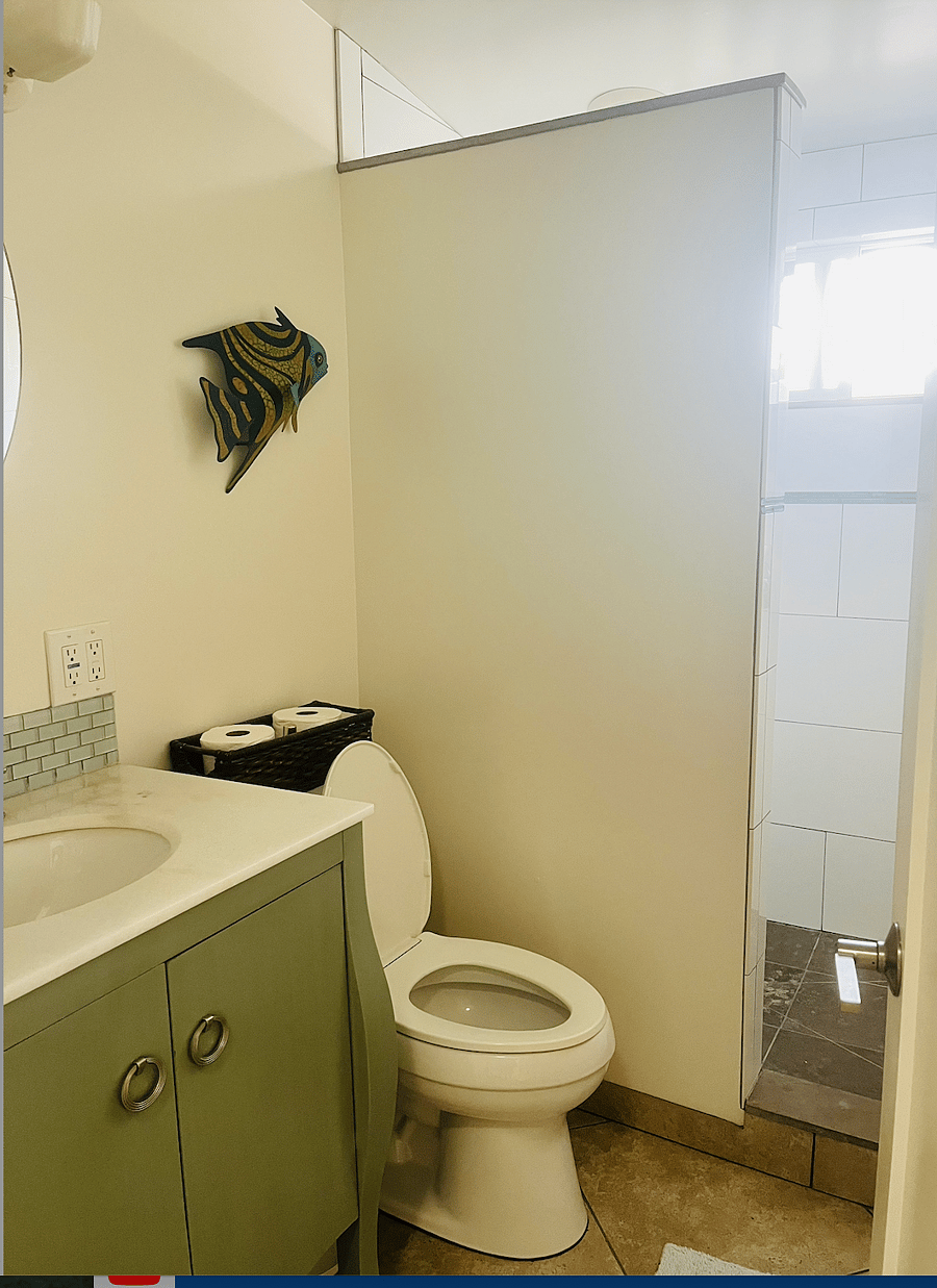 One of the down stairs bathrooms.