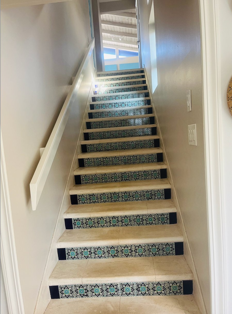 The stairs to the second floor.