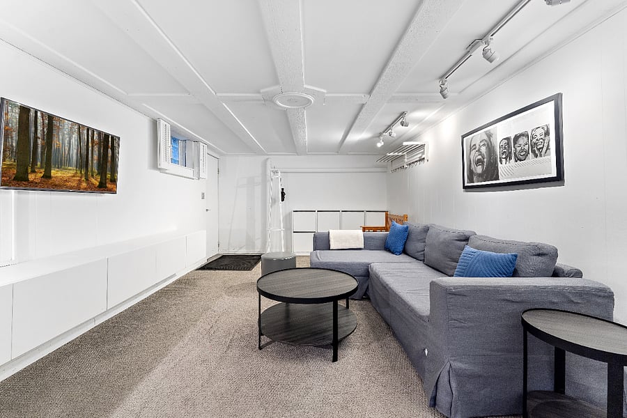 Downstairs family room