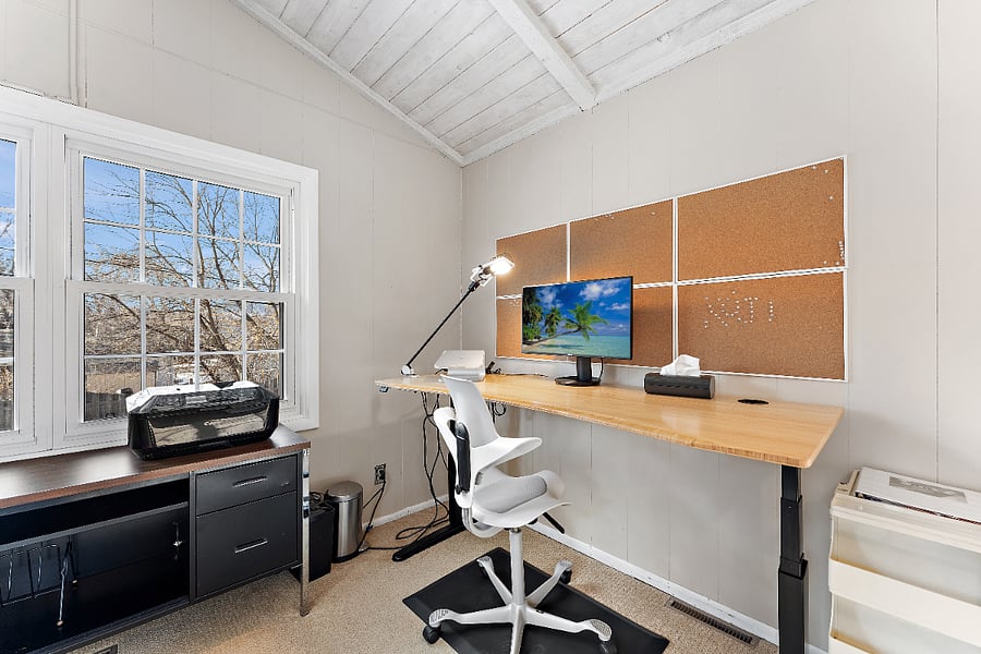 office in sun porch