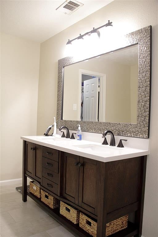 Double vanity in Primary Bathroom suite.