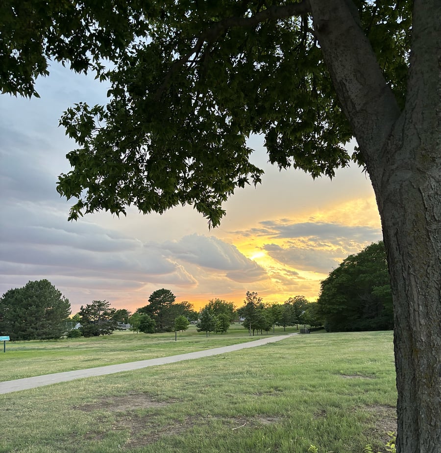 Sunrise Park across the street