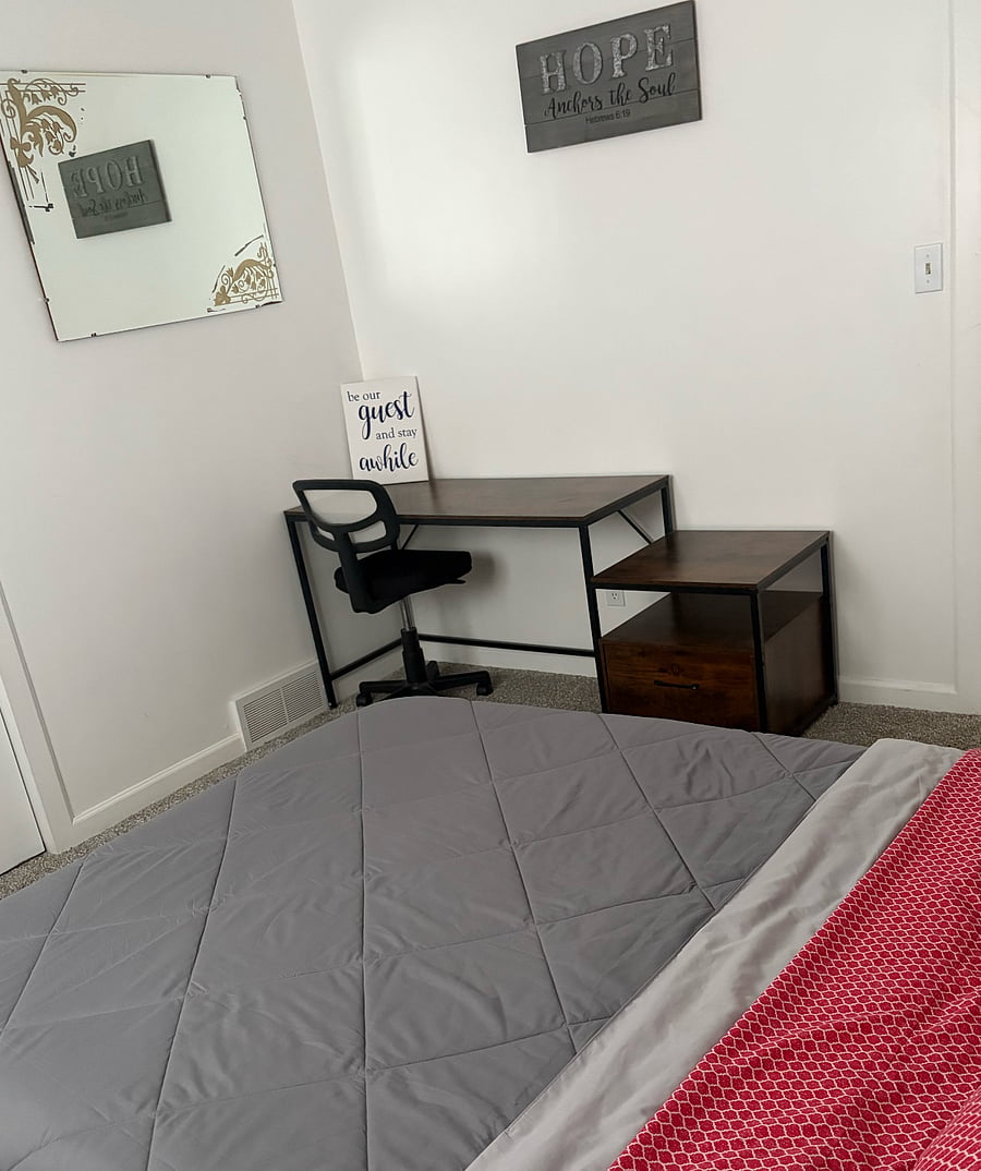 Designated work-space in bedroom #3