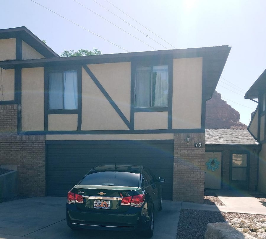 Front entrance and driveway