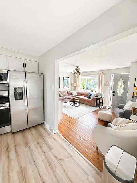 Kitchen open to Spacious Living Room