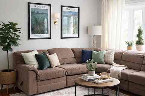 Sectional with plenty of seating