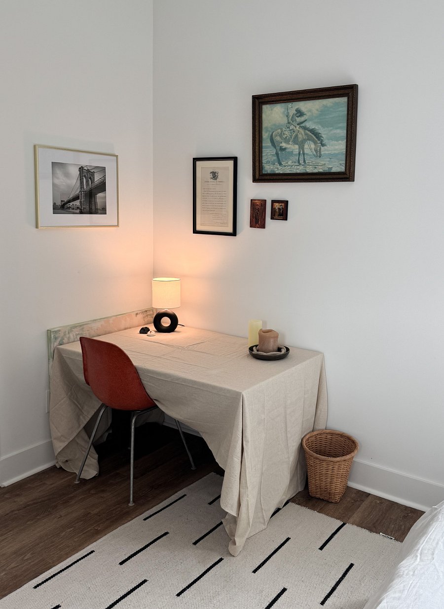 Desk space when bed is in use