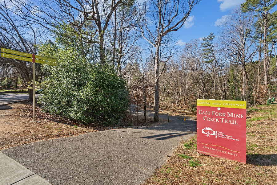 Greenway entrance off Longstreet - one block from home