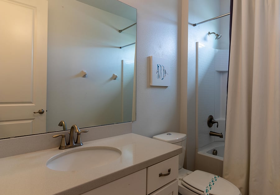 Outside shared bathroom with bedroom #8