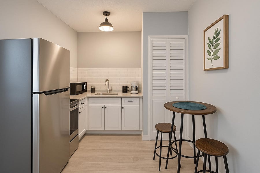 Easygoing dining space with a friendly feel for meals and quiet moments