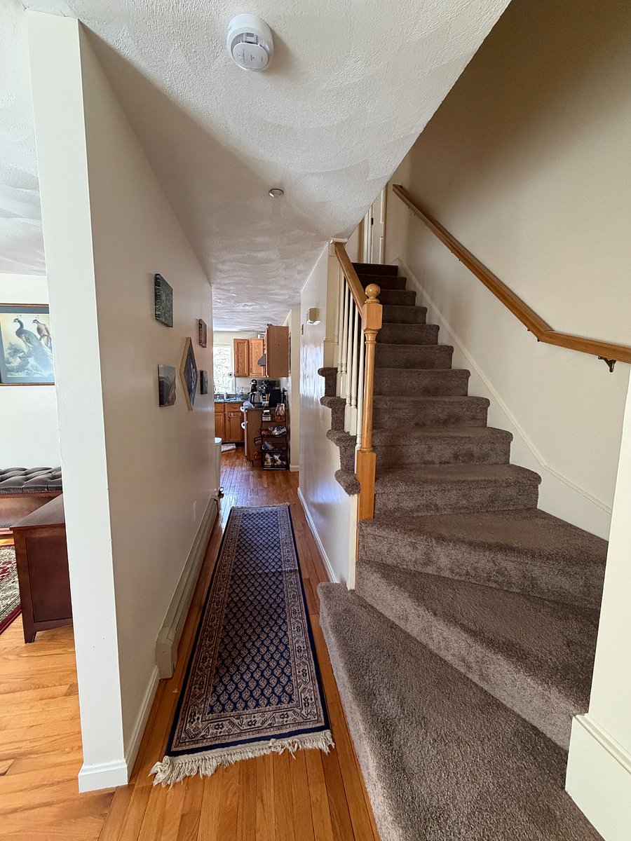 Stairs to upstairs bedroom