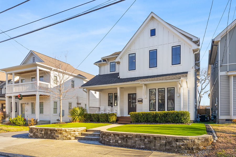 Beautiful, stand-alone home in a central Nashville location - walking distance to historic Germantown and just 1.5 mi to all of downtown's attractions. Covered front porch and 2 car garage.